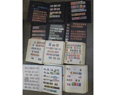 A World Stamp Collection, mint and used, housed in several albums and binders: Commonwealth in "New Ideal", foreign countries