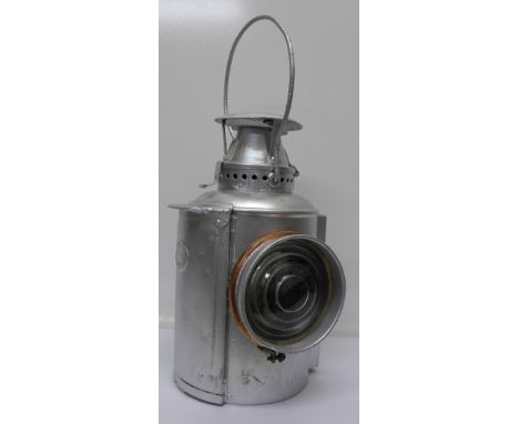 An Adlake L.M.S. railway lamp