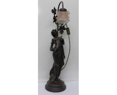 A figural table lamp, 72cm