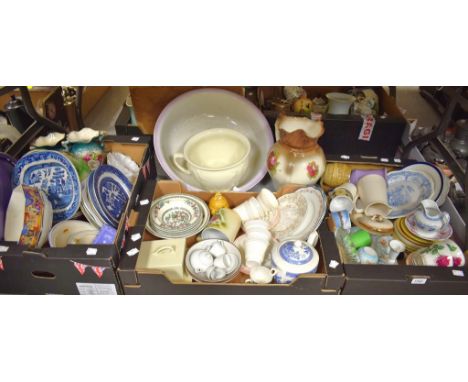 Ceramics - An Indian Tree fruit service; an Art Deco tea service for six;  a child's tête-à-tête service; a Cries of London h