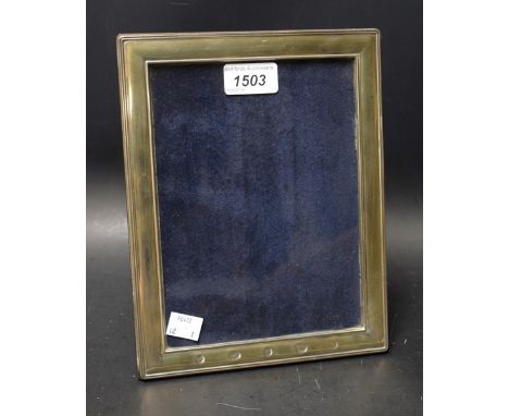 A silver photograph frame, of plain design, Sheffield 2000