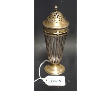 An early 20th century silver sugar caster, Goldsmiths and Silversmiths, London 1906