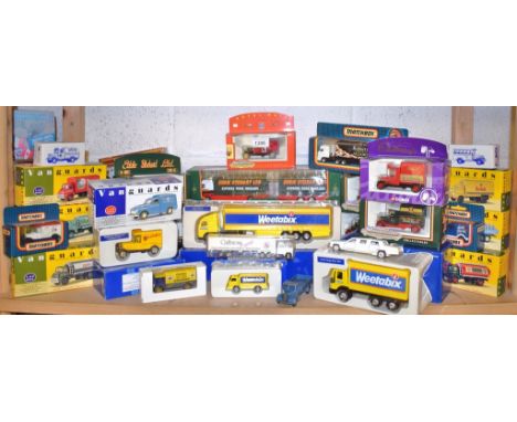 Die cast models - Vanguards, Morris Minor van, VA8001 Kodak, VA7001 Shell-BP Petrol Tanker; Corgi, Eddie Stobart; etc, mostly