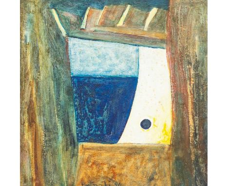Noel BETOWSKI (1952) The Yellow Light (1996) Oil on board, signed and dated '96, further signed, inscribed and dated to verso