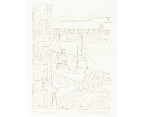 Bryan PEARCE (1929-2006) Harbour (1990) Etching, signed, inscribed and dated '90, numbered 16/75, plate size 20 x 15cm, 43 x 
