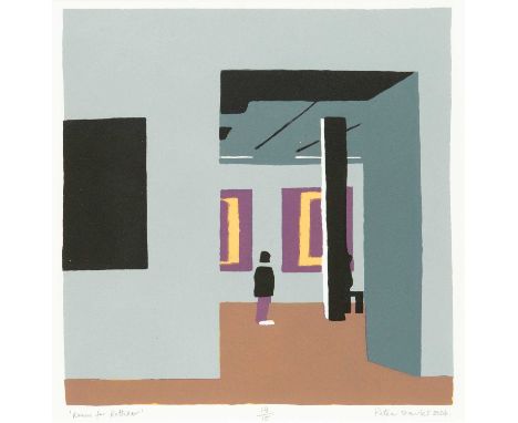 Peter DAVIES (1953) Room For Rothko Screenprint, signed and titled, dated 2024, edition 13/15, image 30 x 30, framed 46 x 45c