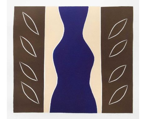 Breon O'CASEY (1928-2011) Blue Figure (2009) Screenprint, signed and dated '09, numbered 7/15, image size 39 x 44cm, 66 x 69c
