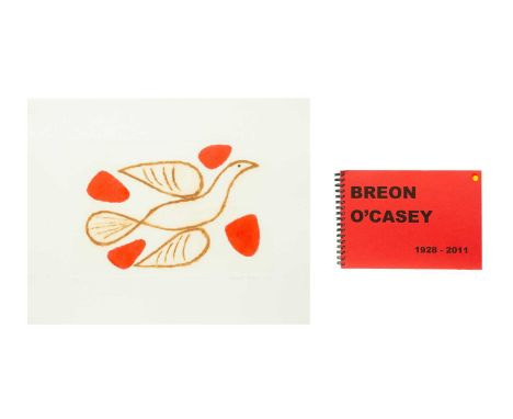 Breon O'CASEY (1928-2011) Bird (2009) Etching, signed and dated '09, numbered 6/15, plate size 19 x 29.5cm, sheet size 33 x 4