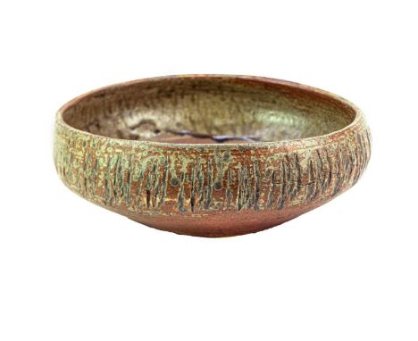 Janet LEACH (1918-1997) Bowl  Stoneware, impressed personal and Leach Pottery seals to base, diameter 27cm.We believe this pi