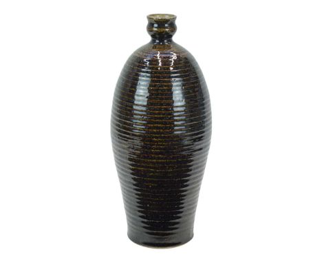 Paul BARRON (1917-1983) Bottle Vase  Stoneware, impressed seal, height 34cm.