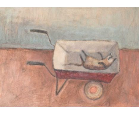 Tracy REES (1963) Lazy Afternoon  Oil on board, signed, further signed and inscribed to verso, 21 x 29cm, 37 x 45cm framed.Th