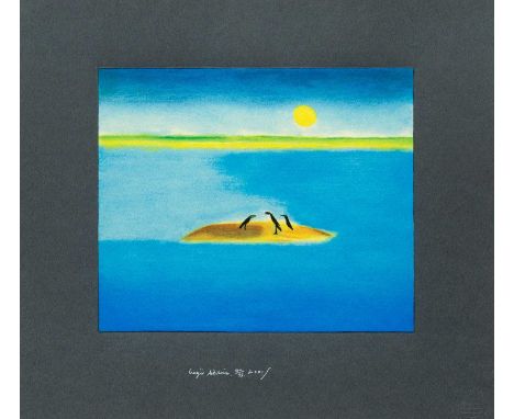 Craigie AITCHISON (1926-2009) Indian Print I  Screenprint, signed and dated 2001, numbered 40/75, 25 x 30cm, sheet size 43 x 