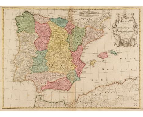 Spain &amp; Portugal. A collection of approximately 125 maps, mostly 18th &amp; 19th-century, engraved maps, including exampl