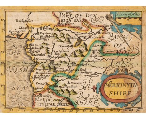 British Maps. A collection of Fifteen County and Road maps, 17th-19th century, including Bill (John). Merionythshire [1626], 