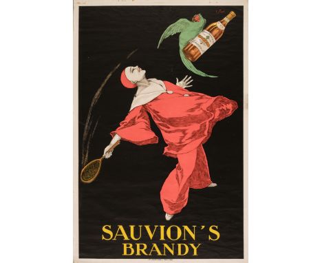 * Stall (Joseph, 1874-1933). Sauvion's Brandy, 1925, colour lithograph poster, published by Joseph Charles, Paris, a bright a