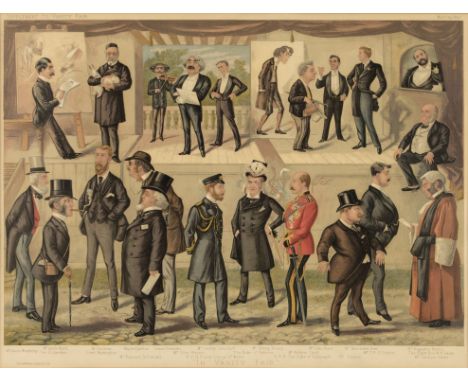 * Vanity Fair. "In Vanity Fair", November 29th 1890, colour lithographic caricature, published as a double-page 'supplement',