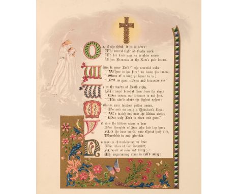 Brooks (Vincent, printer). Hymns for Holy Week and Easter for the Christian Year, by the Rev: John Keble..., printed for priv