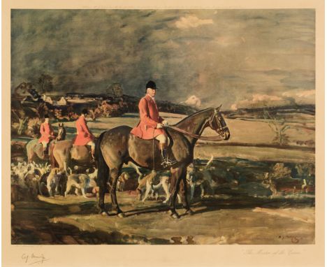 * Munnings (Alfred J., 1878-1959). The Master of the Essex, published by Frost &amp; Reed, 1936, colour photolithograph, sign