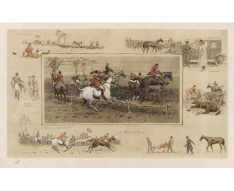 * Payne (Charles Johnson, 'Snaffles'). A Point to Point. The Big fence. Slap at it for the honour of Hitemand Holdemshire.., 