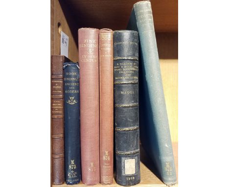 Fletcher (William Younger). Bookbinding in France, London: Seeley &amp; Co. Ltd., 1894, eight chromolithograph plates includi