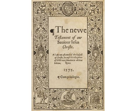 Bible [English]. [The Holy Byble, conteynyng the olde and newe Testament. Set foorth by aucthoritie], [imprinted at London by