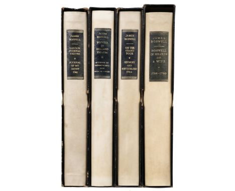 Boswell (James). The Yale Editions of the Private Papers of James Boswell, 4 volumes: Boswell's London Journal 1762-1763 toge