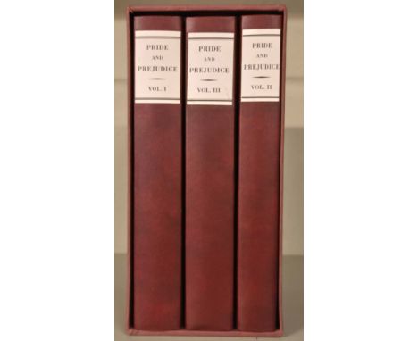 Austen (Jane). Pride and Prejudice. A Novel, 3 volumes, limited facsimile edition, London: British Library, 2004, original ma