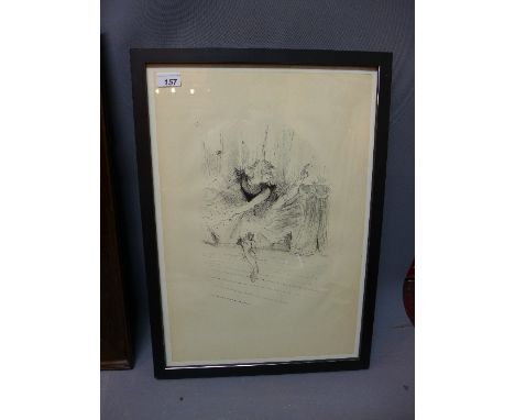 After Henri Toulouse Lautrec, 'Miss Ida Heath', study of a ballerina, original lithograph, 1948, printed by Mourlot, 53 x 46c