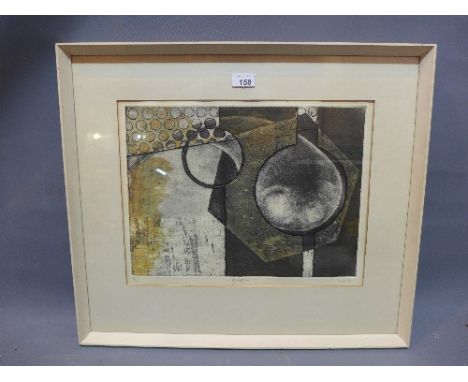 A limited edition lithograph titled 'Biokrati', signed 'Inge As' and numbered 4/10 in pencil, 33cm x 43cm