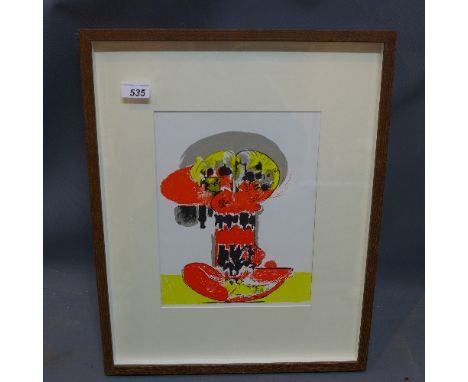 After Graham Sutherland, Forms, abstract study, lithograph, 1972, 30 x 23cm