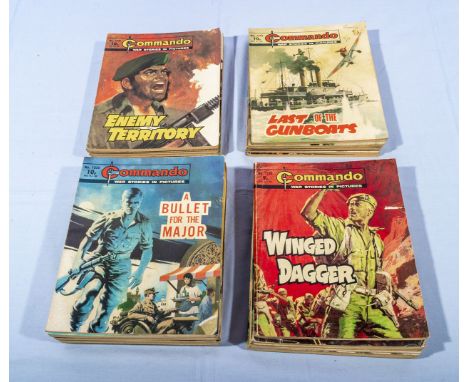 30 vintage Commando comics 9p, 10p, 12p