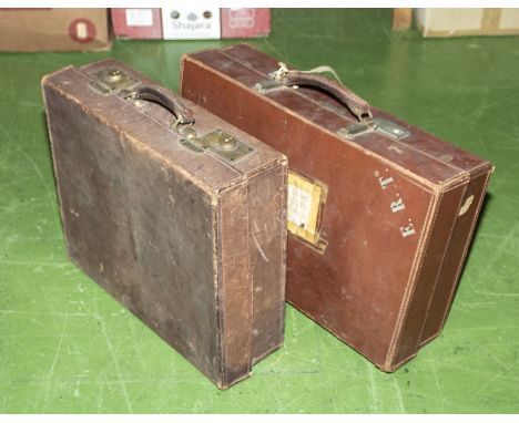 Two vintage suitcases