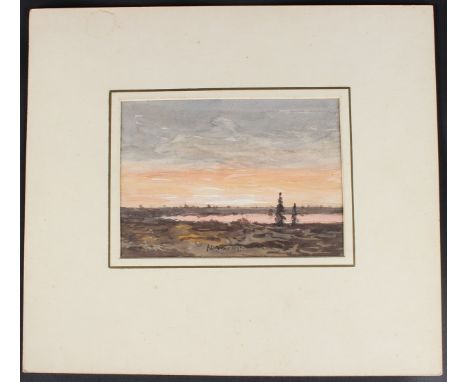 NORMAN WILKINSON (1878-1971) 'From train near Christchurch' watercolour, signed bears inscription verso, unframed, 13cm x 19c