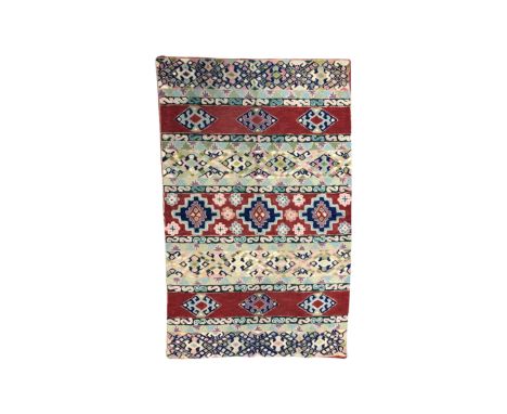A Kashmiri chain stitch rug, 115cm by 72cm 