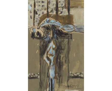 Graham Sutherland O.M. (British, 1903-1980)Standing Form signed and dated 'Sutherland 1953' (lower right)watercolour, gouache