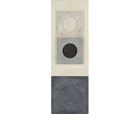 John Wells (British, 1907-2000)Abstract Relief signed, dated and inscribed with Artist's address 'John Wells. 1966./Anchor St