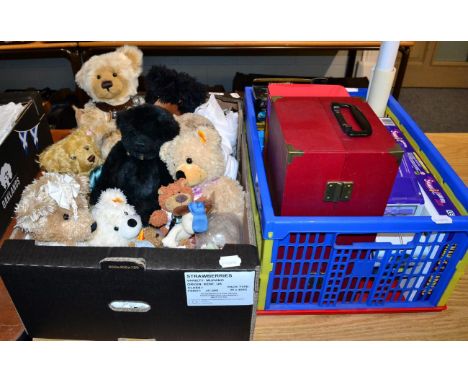 A group of modern teddy bears including three Steiff Charlie bears; ''Marty'' and ''Jasper'' miniature bears; together with 0