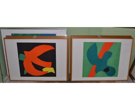 Phillip Sutton RA (b.1928) ''Hawaii'', ''Sky, Sea, Boat'', ''Vancouver'', ''Samoa'', ''San Francisco'', ''Pacific'' and ''Gre
