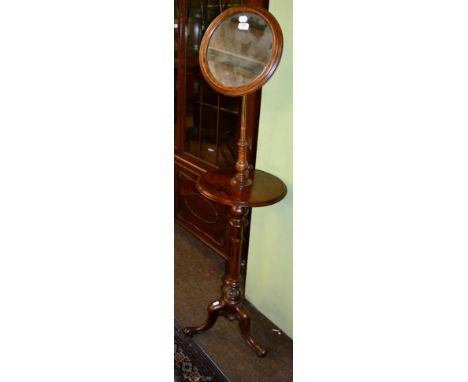 A mahogany telescopic dressing table mirror 