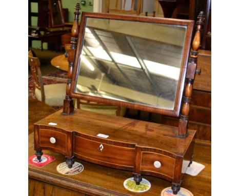 A George III mahogany table mirror 