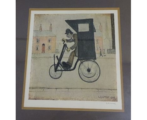 LAWRENCE STEPHEN LOWRY (1887-1976), a signed print, 'The Contraption', signed in pencil to lower right margin with FATG blind