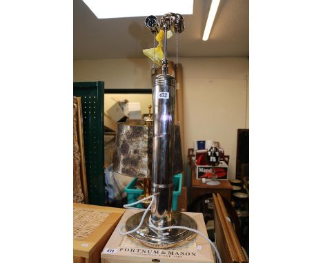 Art Deco Style Chrome table twin light 