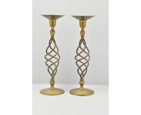 Pair of Faux marble lamp bases, urn shaped, 41cms and various metalwares, (2 boxes).