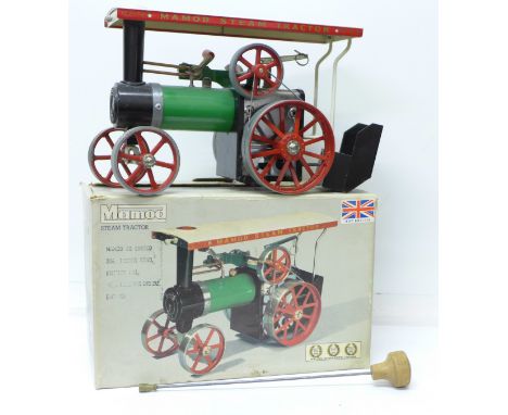 A Mamod steam tractor, TE1A, boxed
