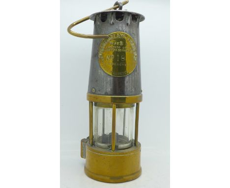 A miner's safety lamp, Protector Lamp &amp; Lighting Co., type SL