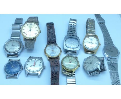 Sekonda, Timex, Summit, Rone, Medana and other wristwatches