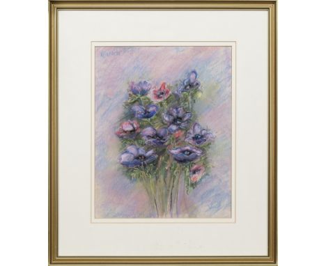 pastel on paper, signed, titled label verso mounted, framed and under glass image size 47cm x 37cm, overall size 74cm x 63cm 