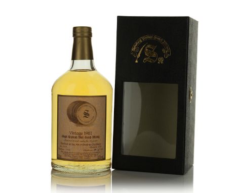 ALIT-A-BHAINNE SINGLE HIGHLAND MALT SCOTCH WHISKY 12 YEARS (ONE 700 ML)Allt-A-Bhainne Distillery. Speyside, Scotland. 55.5% A