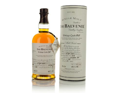 THE BALVENIE RARE SINGLE MALT SCOTCH WHISKY 32 YEARS (ONE 70 CL)William Grant & Sons Ltd. Speyside, Scotland. 49.7% ABV / 70 