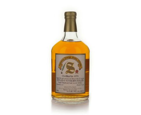 FETTERCAIRN SINGLE HIGHLAND MALT SCOTCH WHISKY 25 YEARS (ONE 750 ML)Signatory Vintage Scotch Whisky Co. Ltd.. Highlands, Scot